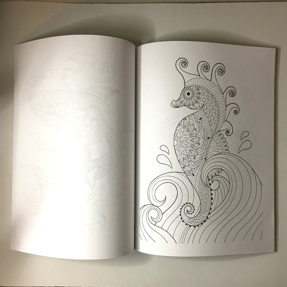 SEA LIFE - Coloring Book for Adults : Marine Life NEW!!! - Picture 8 of 13